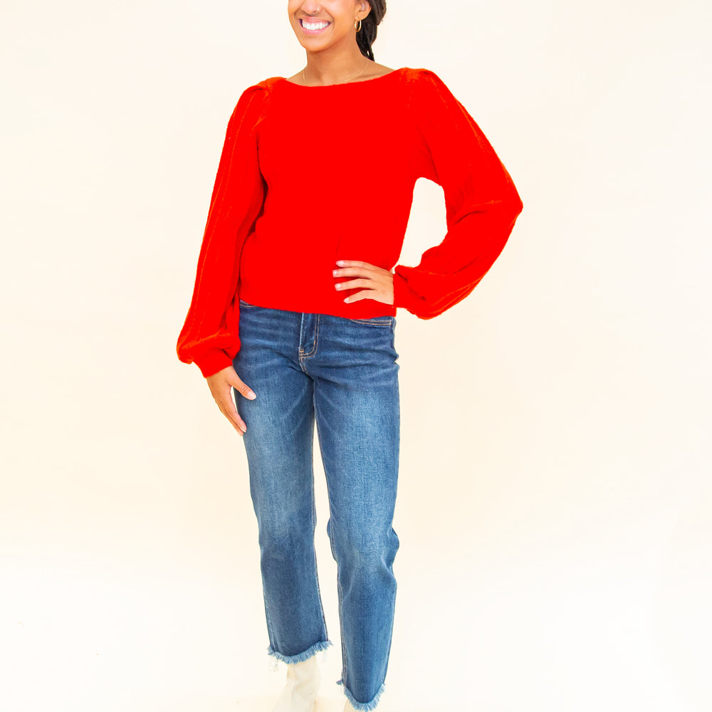 
                  
                    Cozy In Crimson Sweater in Red (8770501345531)
                  
                