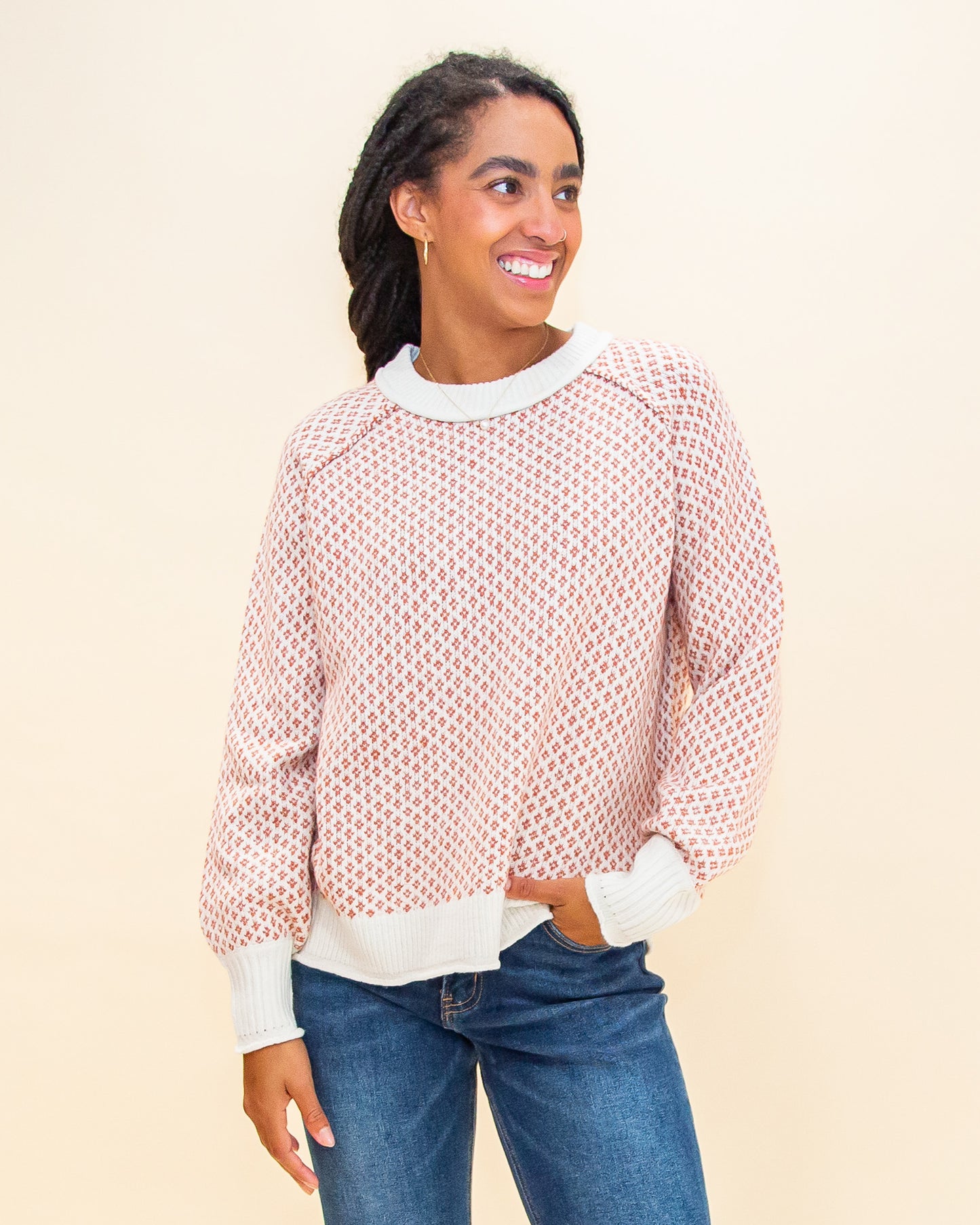 Soft Moments Sweater in Rust (8327186481403)