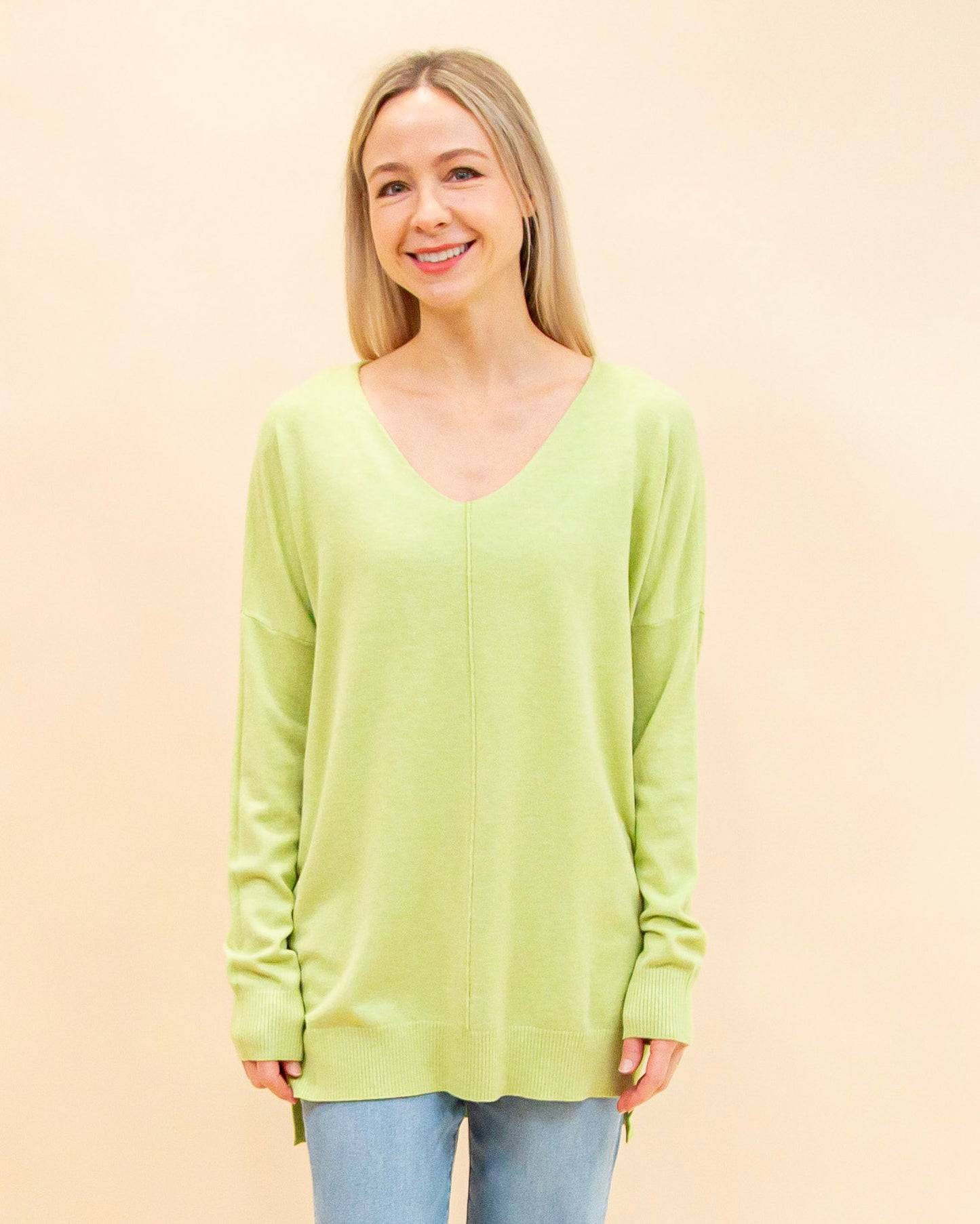 Go Your Own Way Sweater in Heather Matcha Green (8904839266555)