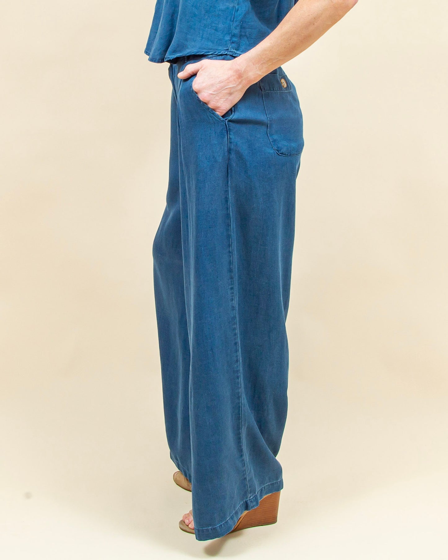 Catch the Breeze Pants in Chambray (8955518255355)