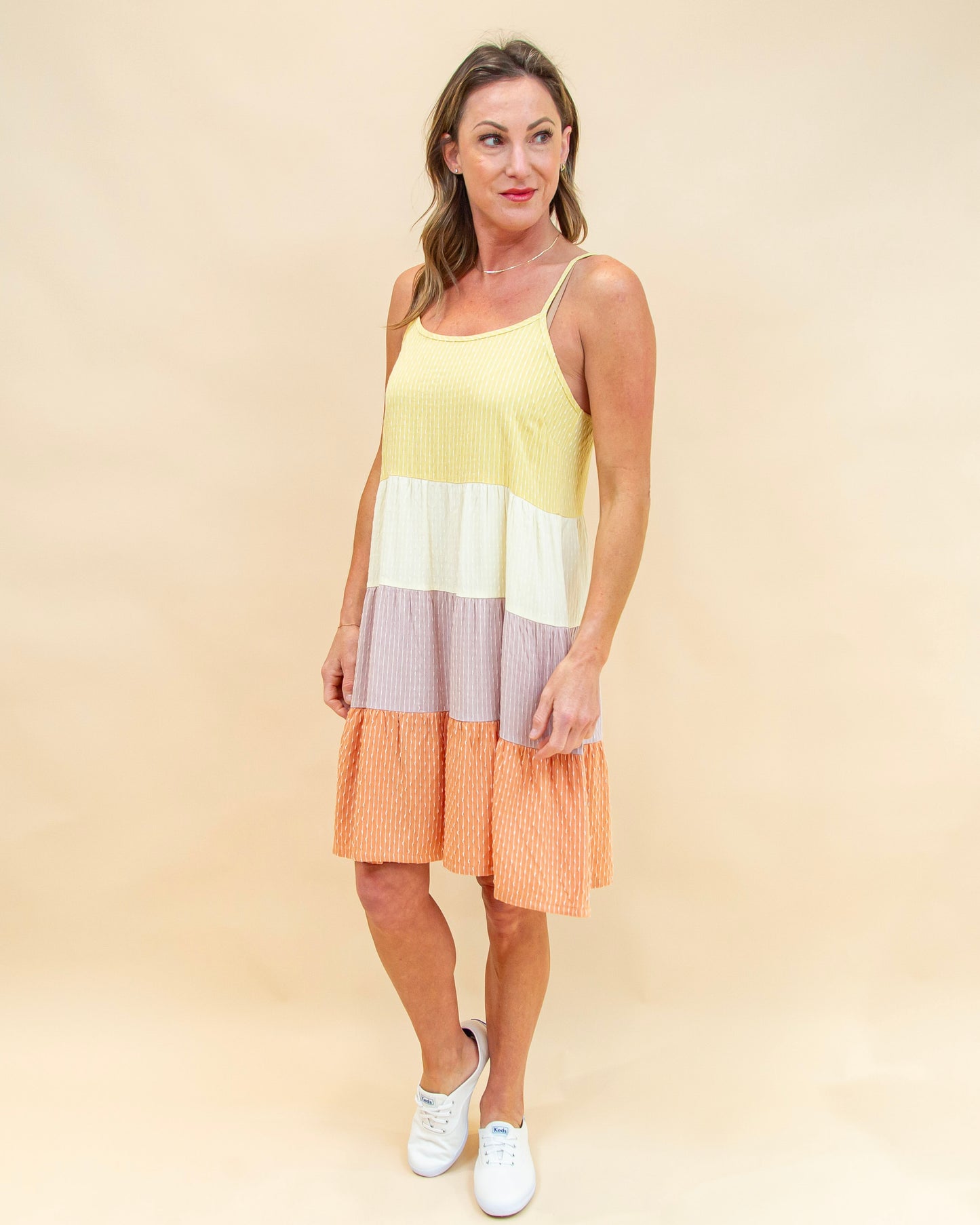 Free As A Bird Dress in Faded Yellow (8100276502779)