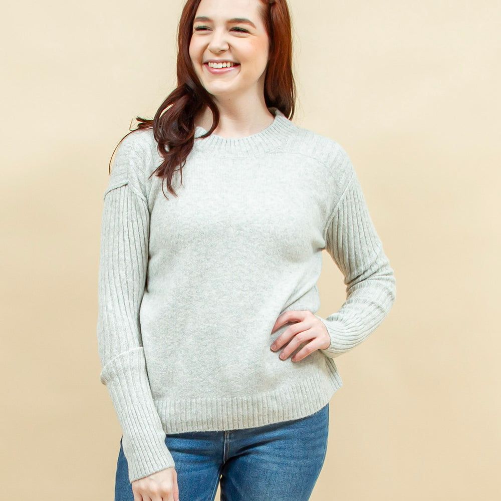 Silver Lining Sweater in Light Heather Grey (8941296025851)