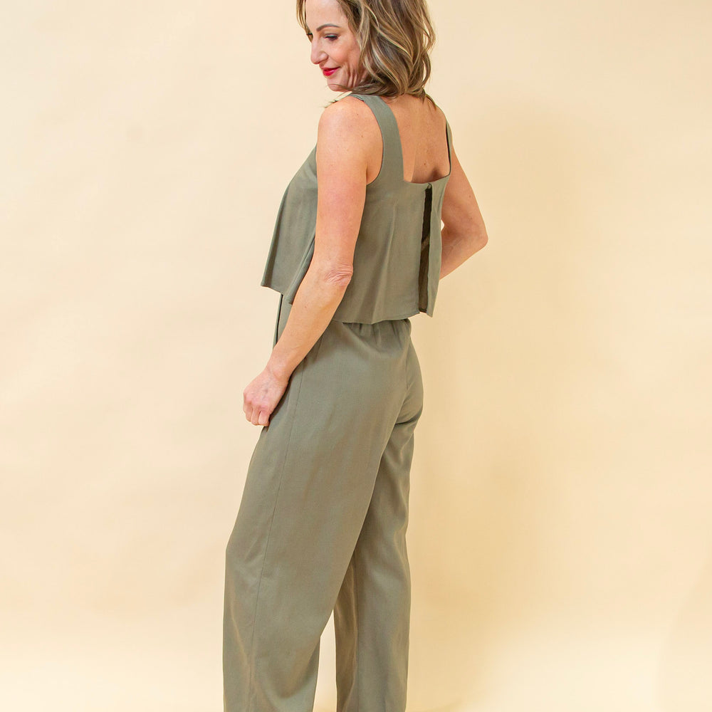 
                  
                    Open Opportunities Jumpsuit in Olive (8940314198267)
                  
                