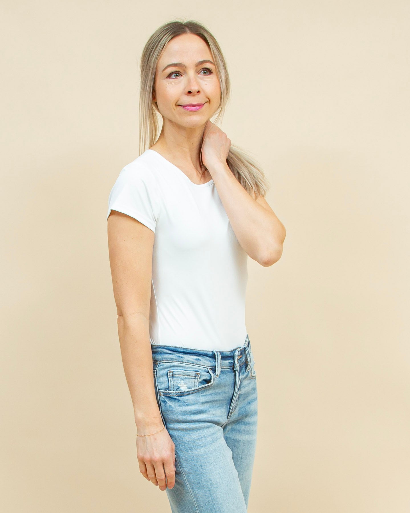 Smooth Operator Bodysuit in White (8965988581627)