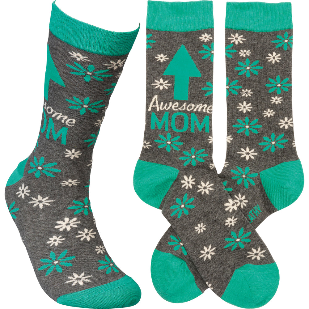 Awesome Mom Socks (8234286645499)