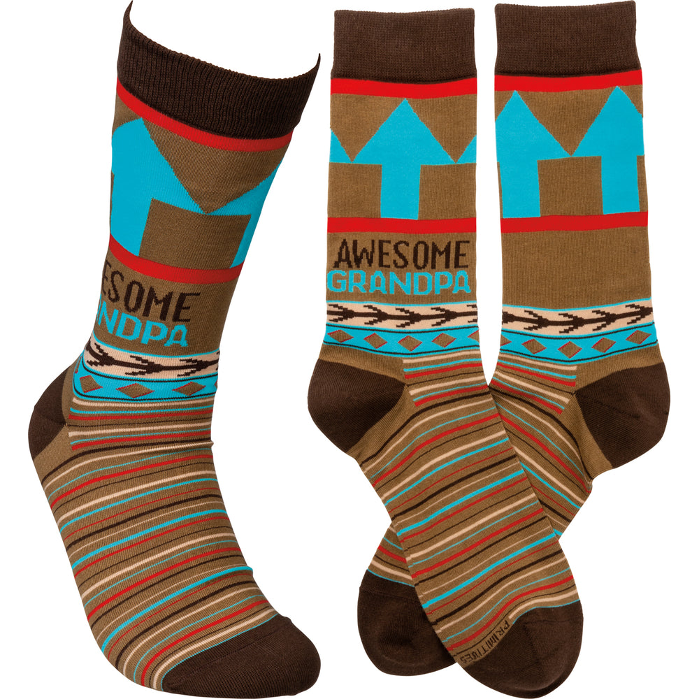 Awesome Grandpa Socks (8576461013243)