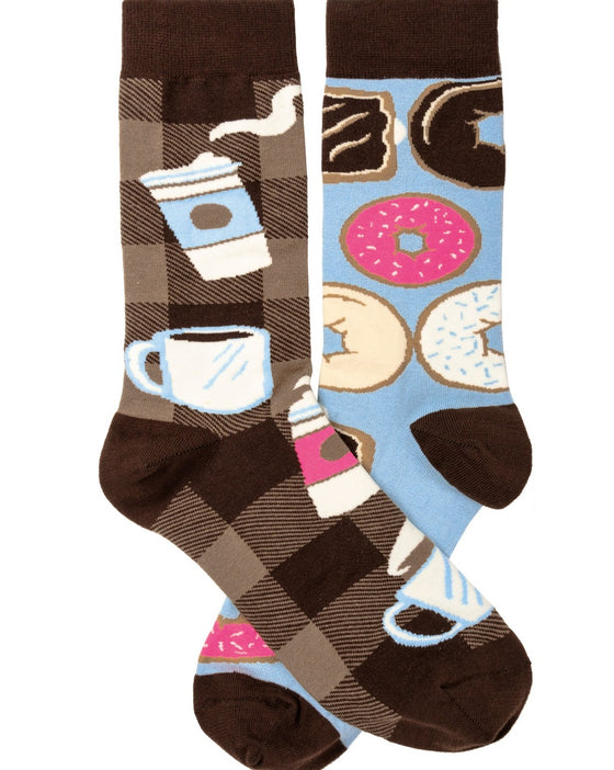 Coffee & Donuts Socks (8124773040379)