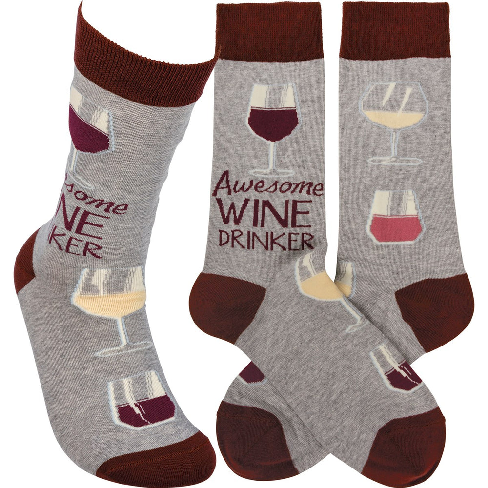 Awesome Wine Drinker Socks (8579672735995)