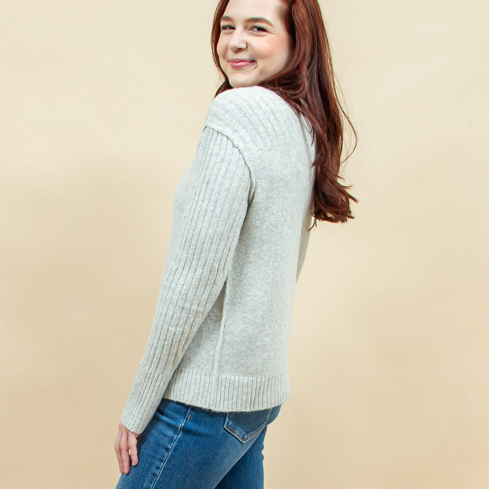 
                  
                    Silver Lining Sweater in Light Heather Grey (8941296025851)
                  
                