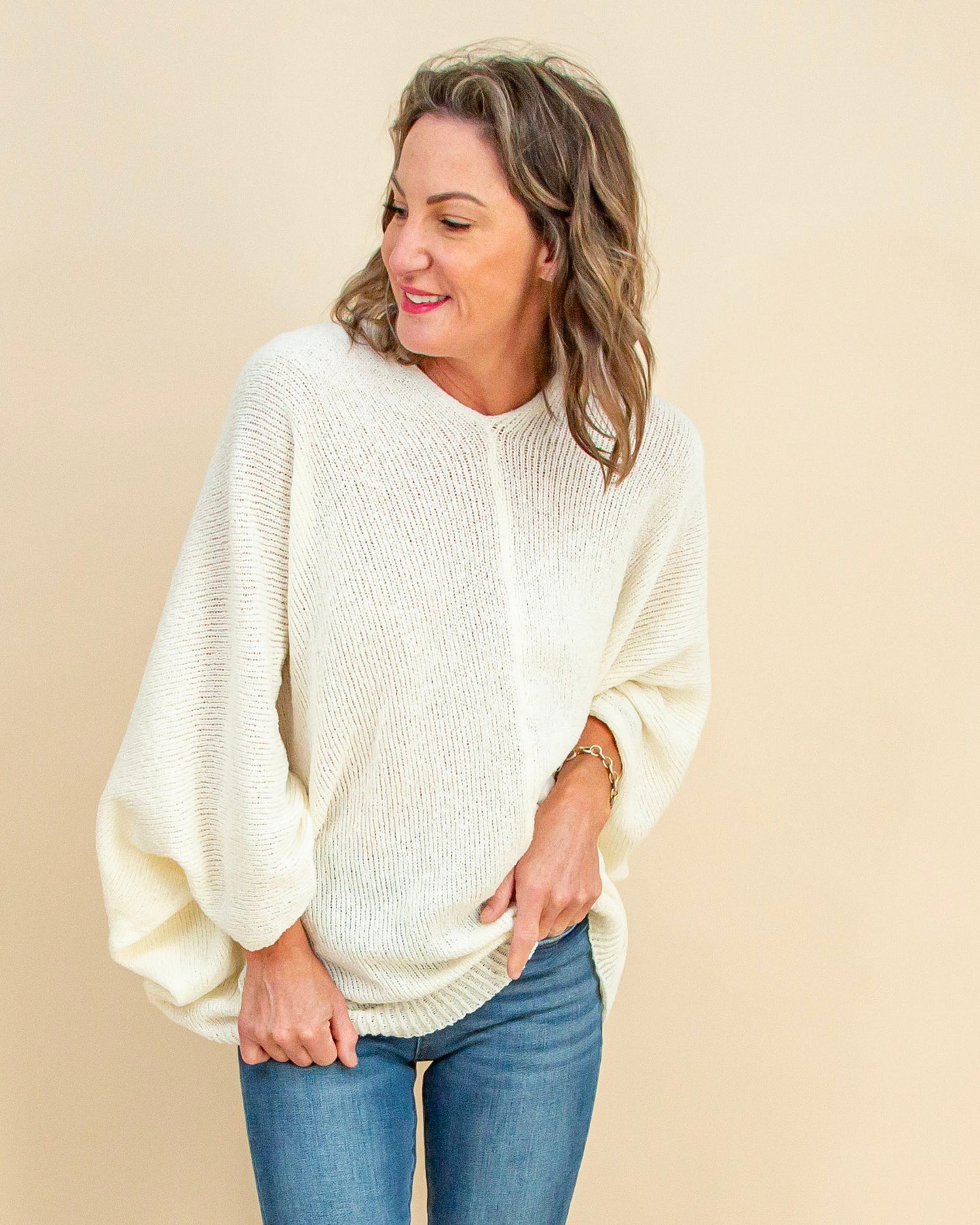 With A Twist Cardigan in White (9065190555899)