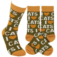  I Love Cats Socks (8288243843323)