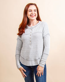  Chilly Cozy Night Top in Grey (8156790456571)