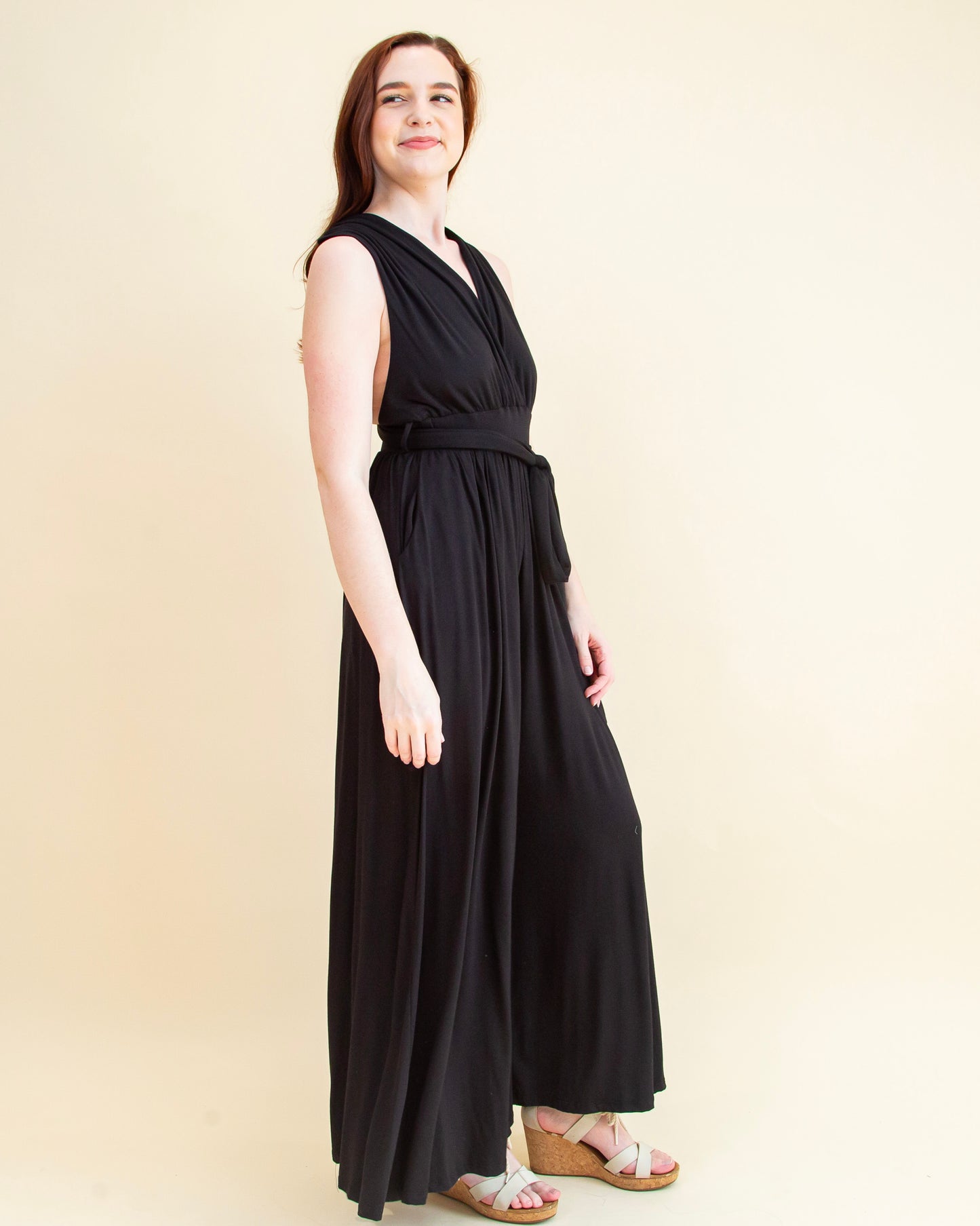 What You Want Jumpsuit in Black (8330507813115)