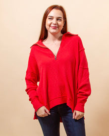  Walk Away Tunic in Red Racer (8159774245115)