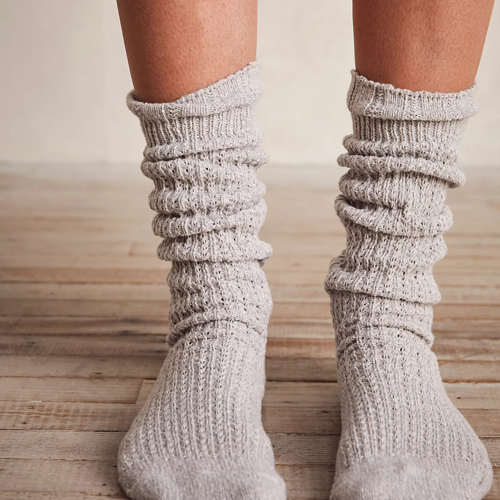 Staple Slouch Socks in Marled Grey (8844912886011)