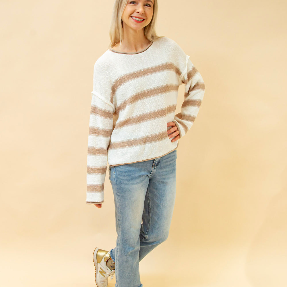 
                  
                    Follow Along Stripe Sweater in Poppy (8931860873467)
                  
                