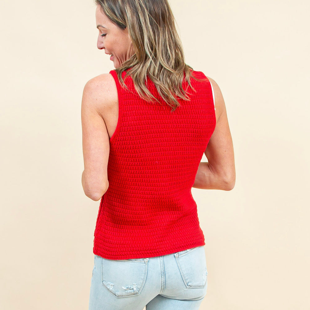
                  
                    Classic Affair Sweater Vest in Red (8965988614395)
                  
                