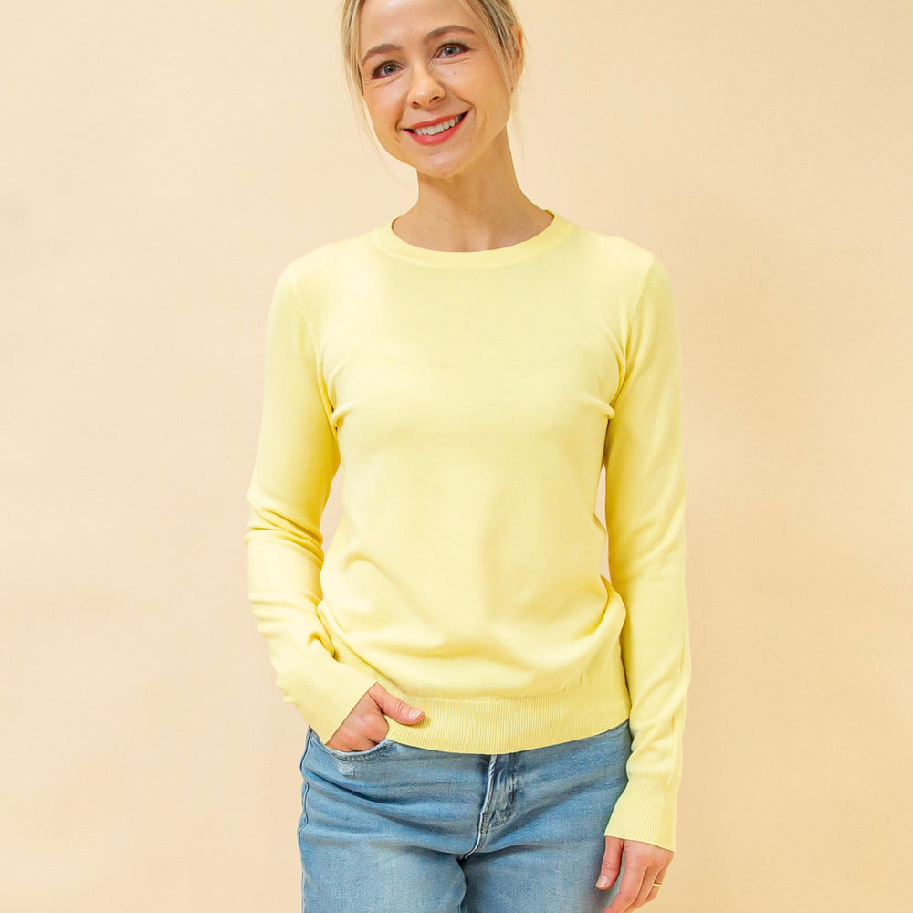 Fresh Pick Sweater in Lemonade (8941319291131)