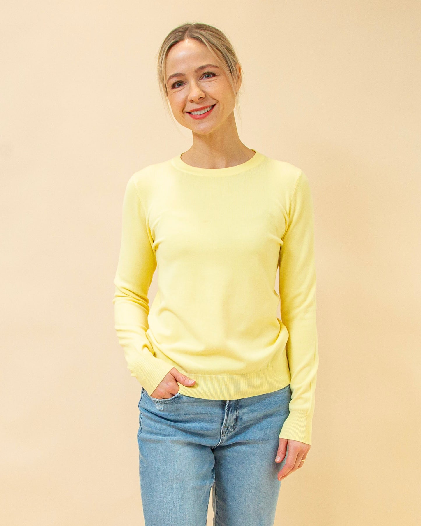 Fresh Pick Sweater in Lemonade (8941319291131)