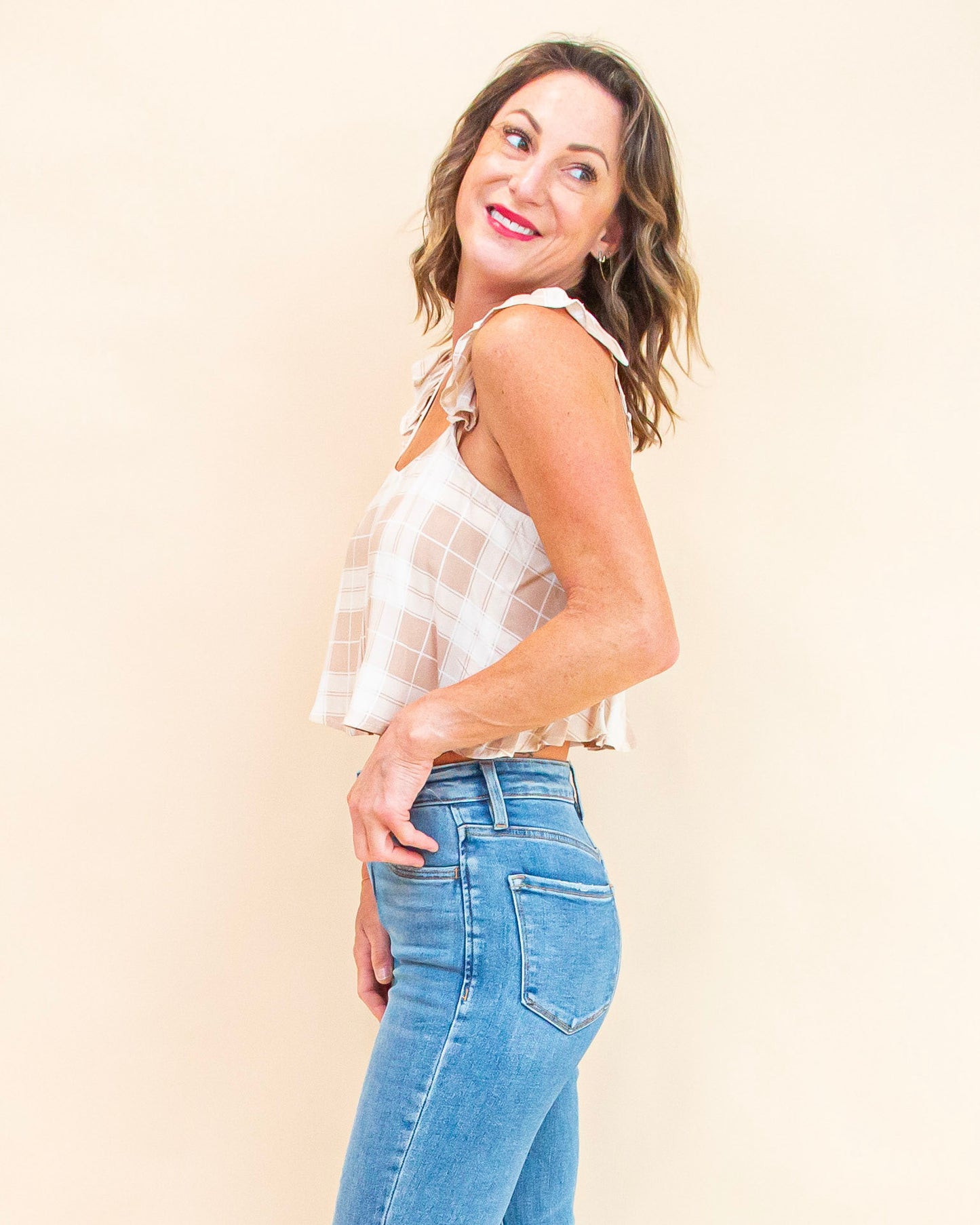 Picnic Crush Top in Sand (9063349027067)