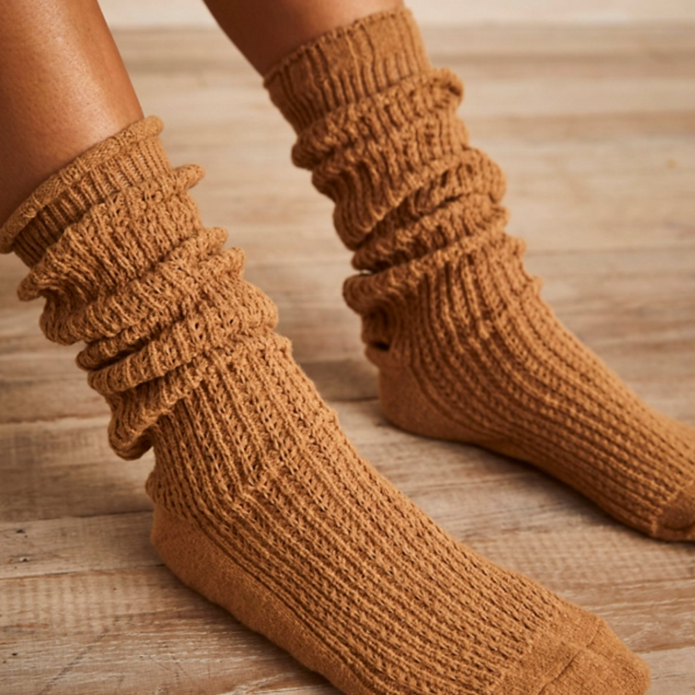 Staple Slouch Socks in Camel (8785254711547)