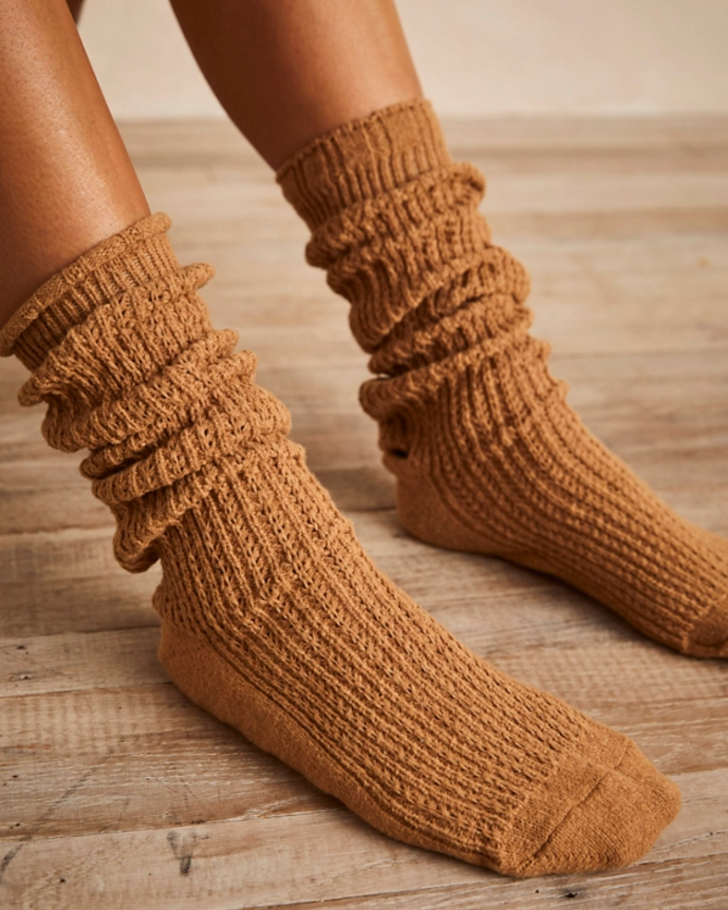 Staple Slouch Socks in Camel (8785254711547)