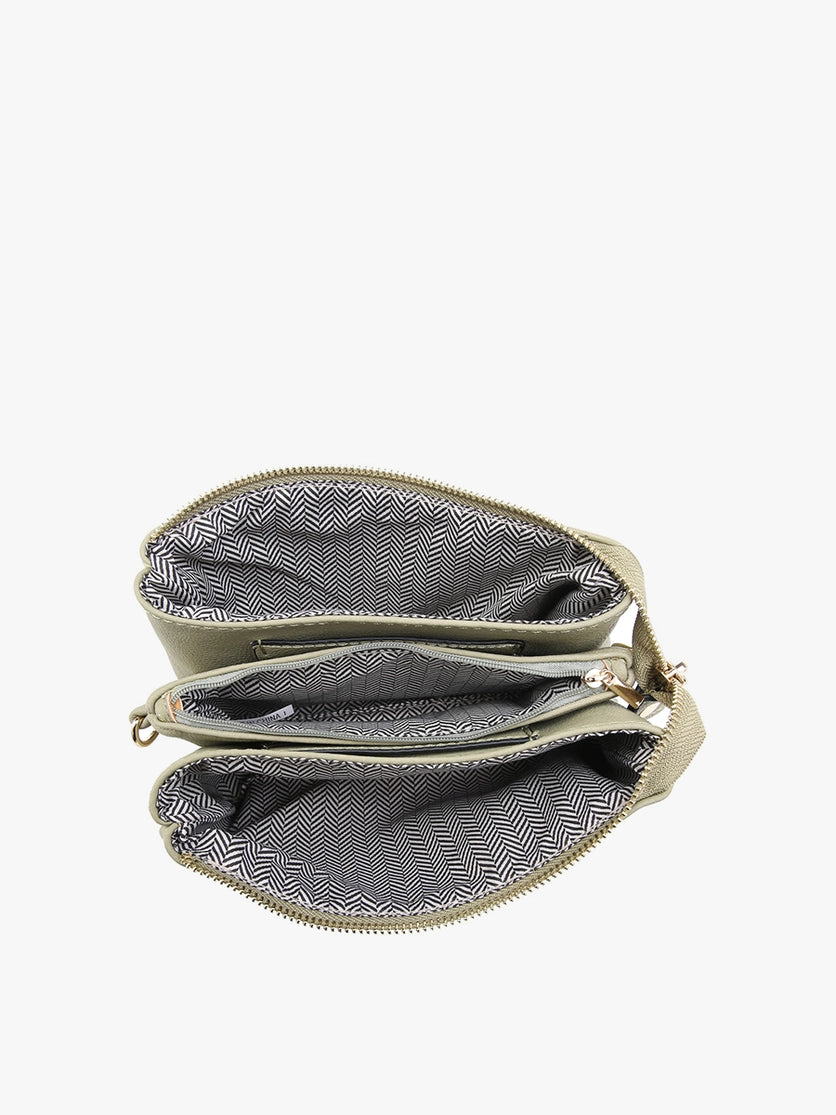 Riley Crossbody/Wristlet in Chartreuse (9060198646011)