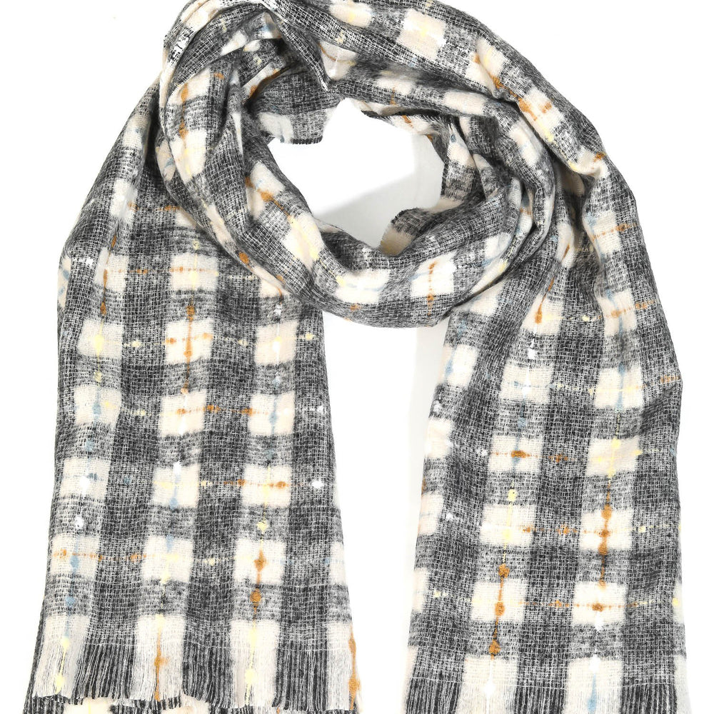 Checkered Plaid Oblong Fashion Scarf (8852713505019)