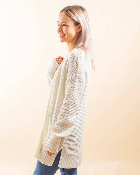 Charm Me Cardigan in Ivory (8287293145339)