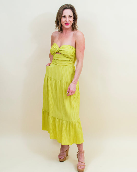With A Twist Dress in Lime (8157346922747)