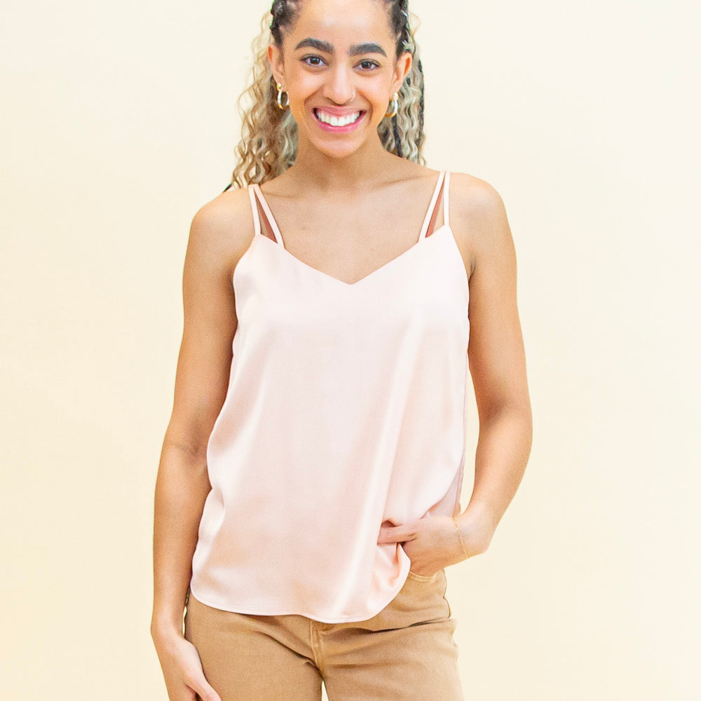 Day To Night Cami in Rose Cloud (8322932965627)