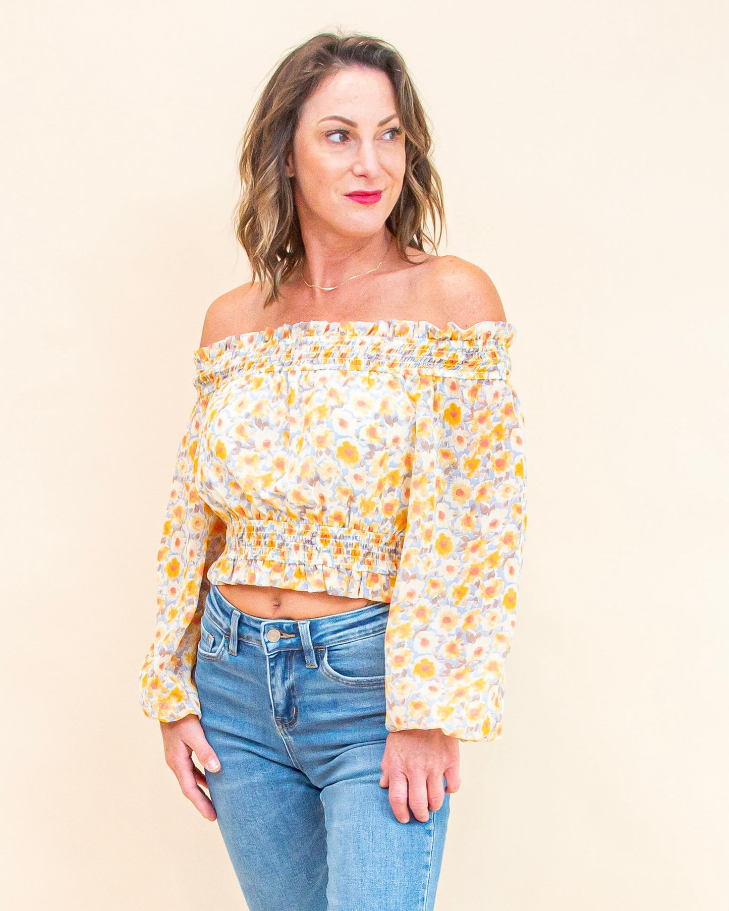Picked for You Blouse in Sunshine (9063348863227)