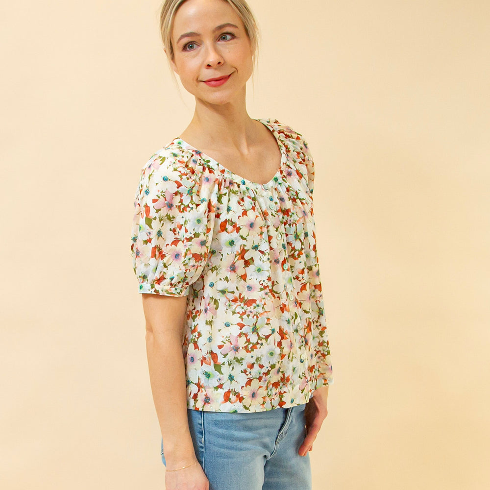 Free to Frolick Blouse in Poppy (8931860971771)