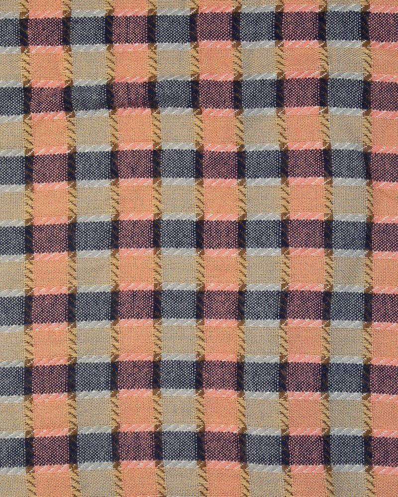 Multi Color Checked Pattern Oblong Scarf (8852691353851)