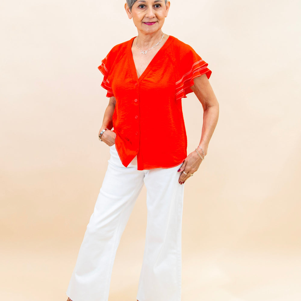 
                  
                    Bold Flair Blouse in Red (8955940405499)
                  
                