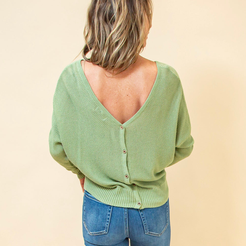 
                  
                    Behind the Charm Sweater in Moss (8931861168379)
                  
                