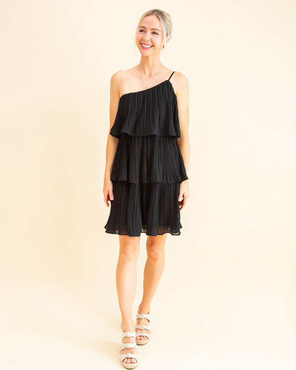 Date Night Dreams Dress in Black (8589875151099)