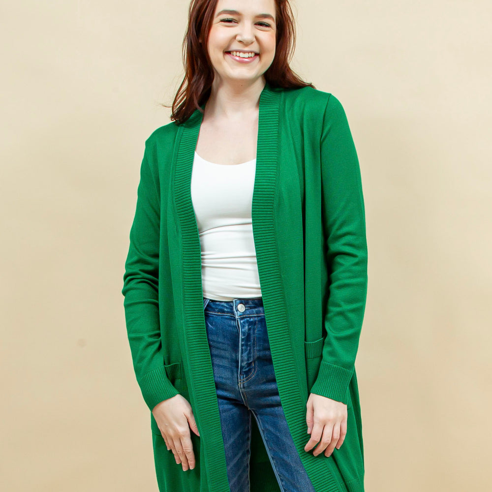 
                  
                    Lucky Layers Cardigan in Green (8941296124155)
                  
                