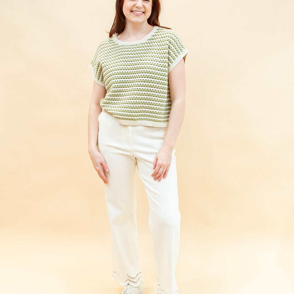 
                  
                    Light & Airy Sweater Top  in Light Olive (8955518124283)
                  
                