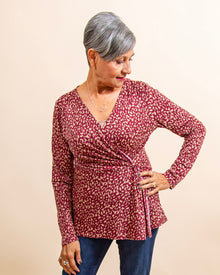  Beautiful Moments Blouse in Burgundy (8156790587643)