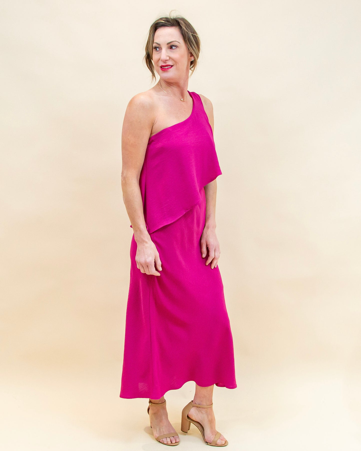 Bold Moves Dress in Magenta (8954604912891)