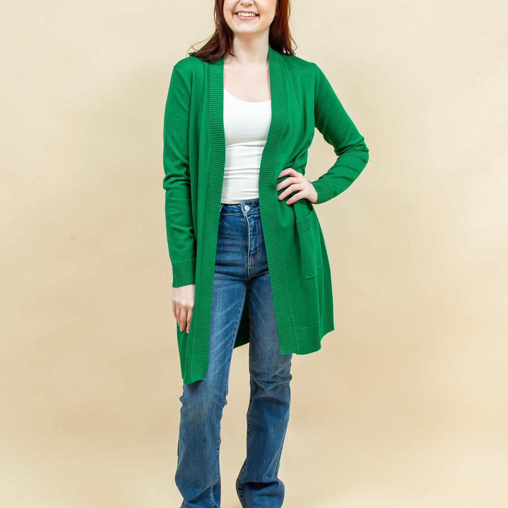 
                  
                    Lucky Layers Cardigan in Green (8941296124155)
                  
                