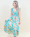 Breezy Daydream Dress in Aqua Multi (8327071858939)