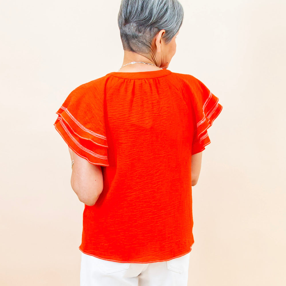 
                  
                    Bold Flair Blouse in Red (8955940405499)
                  
                