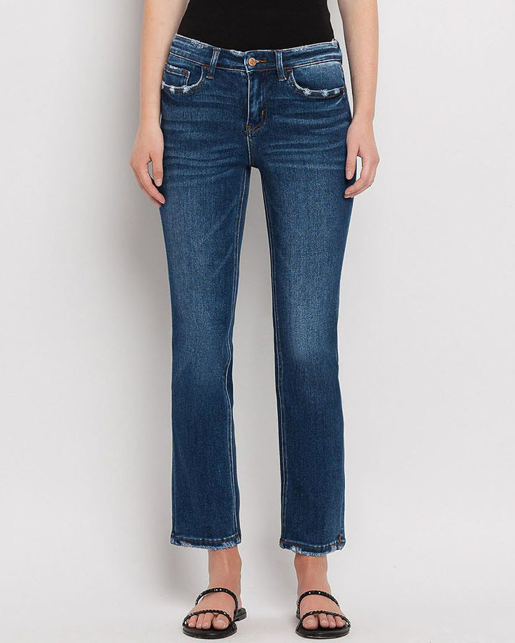 
                      
                        Wax Plant Mid Rise Ankle Straight Jeans (8826111787259)
                      
                    