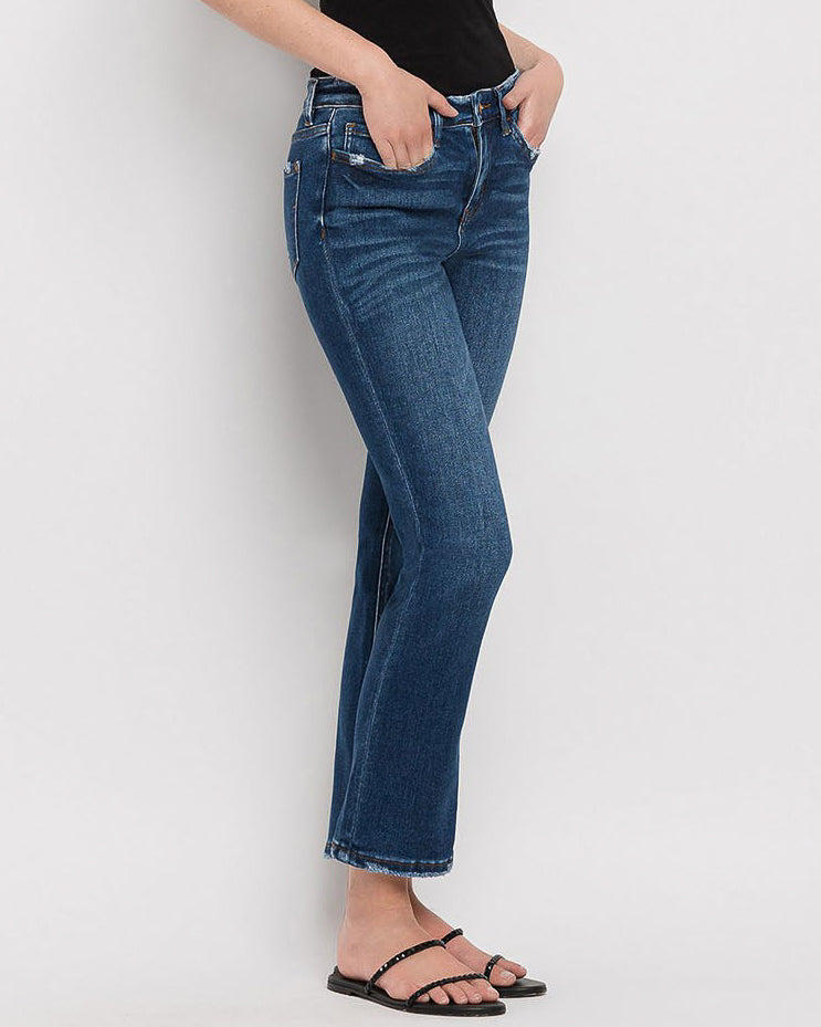 Wax Plant Mid Rise Ankle Straight Jeans (8826111787259)