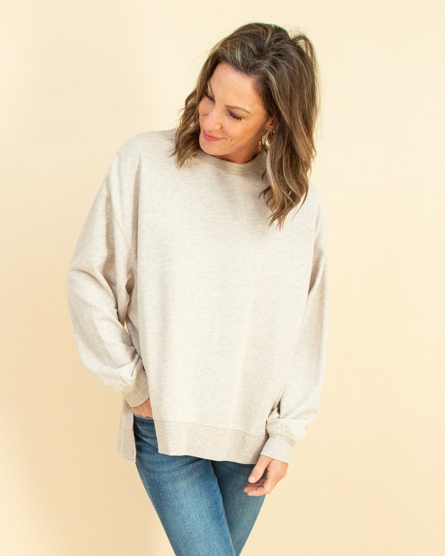 Modern Weekender in Natural Heather (9104322855163)