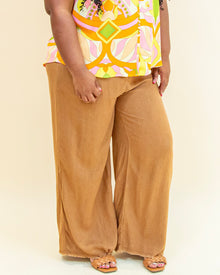  Laid-back Love Pants in Deep Camel (8373357904123)