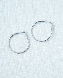  Hannah's Hoops - Smooth Small Hoops in Silver (8359467155707)