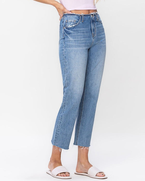 Thoughtfulness Crop Straight Jeans (8133938184443)